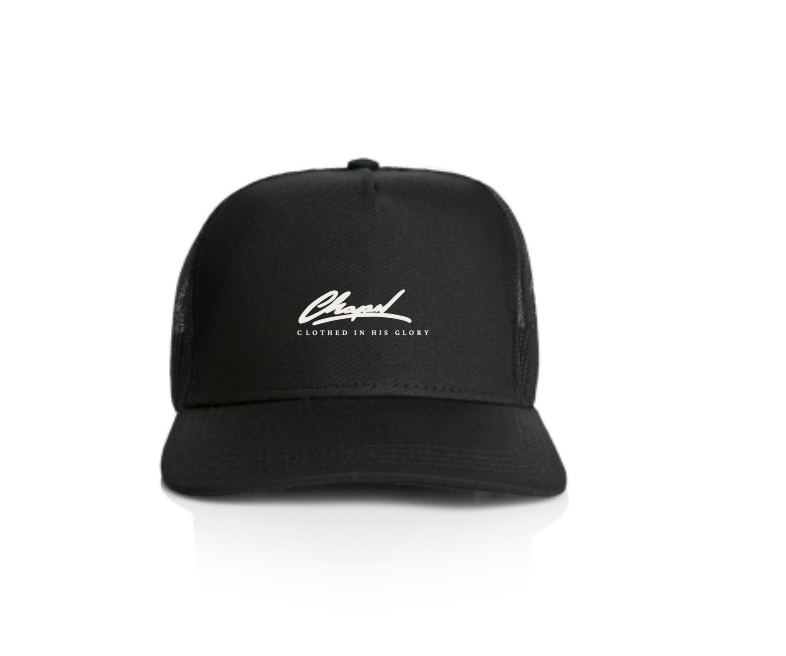 Chapel Wear Trucker Cap - Black/White