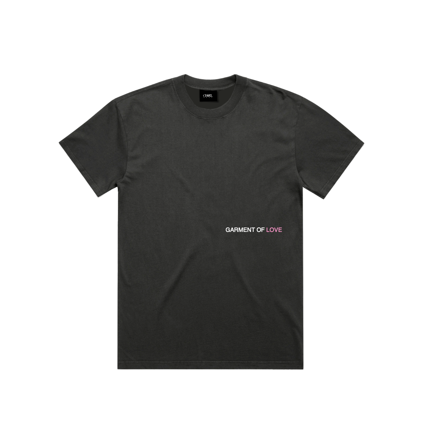 Garment of Love Tee - Black/white,pink