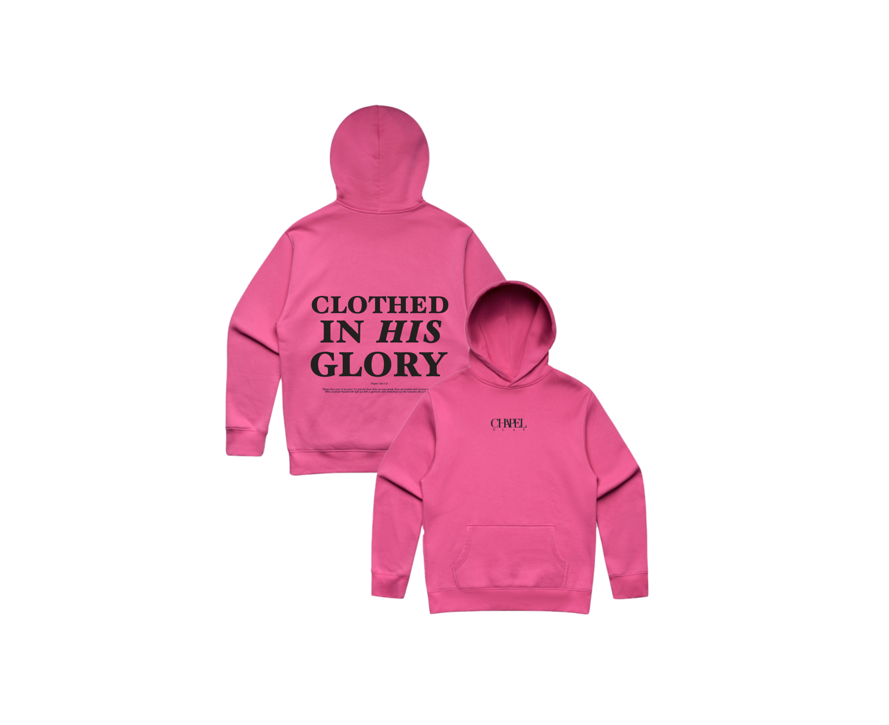 Chapel Wear Hood - Pink/Black